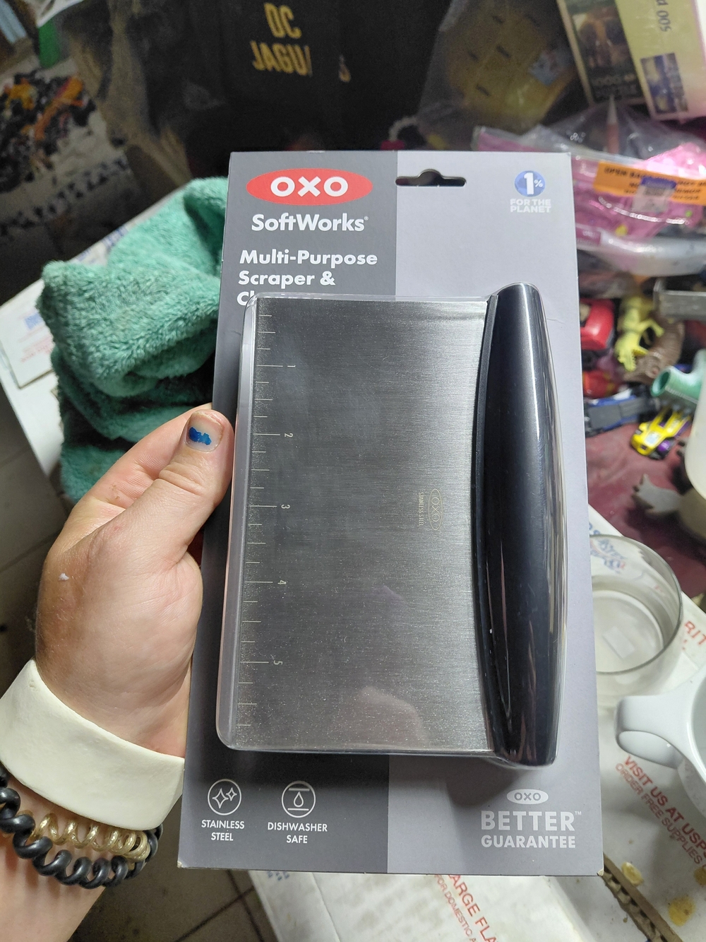 OXO SoftWorks Black Multi-Purpose Scraper & Chopper